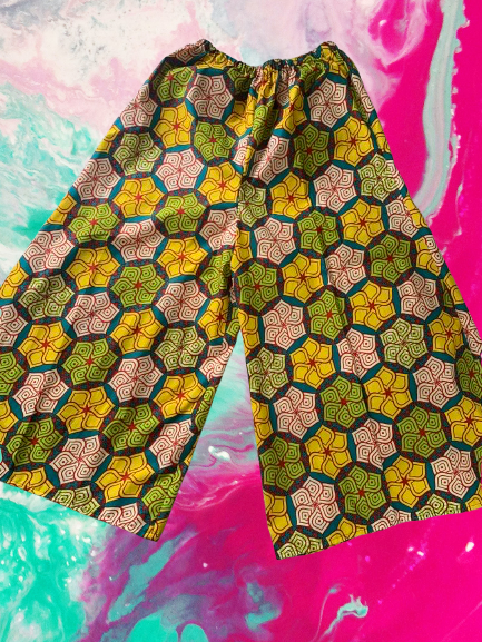 Green Envy Palazzo Papi Pants 